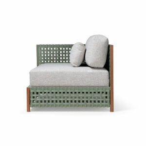 Poltrona Modular Filos com braço esquerdo.